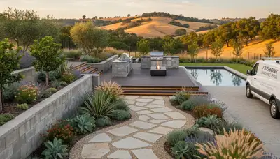 Landscape service in Mountain View, CA for residential yard maintenance and design