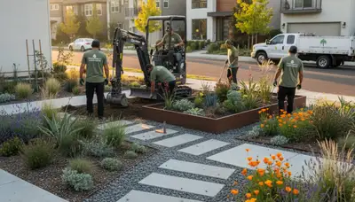 Mountain View, CA landscaping service for residential yard maintenance and garden care
