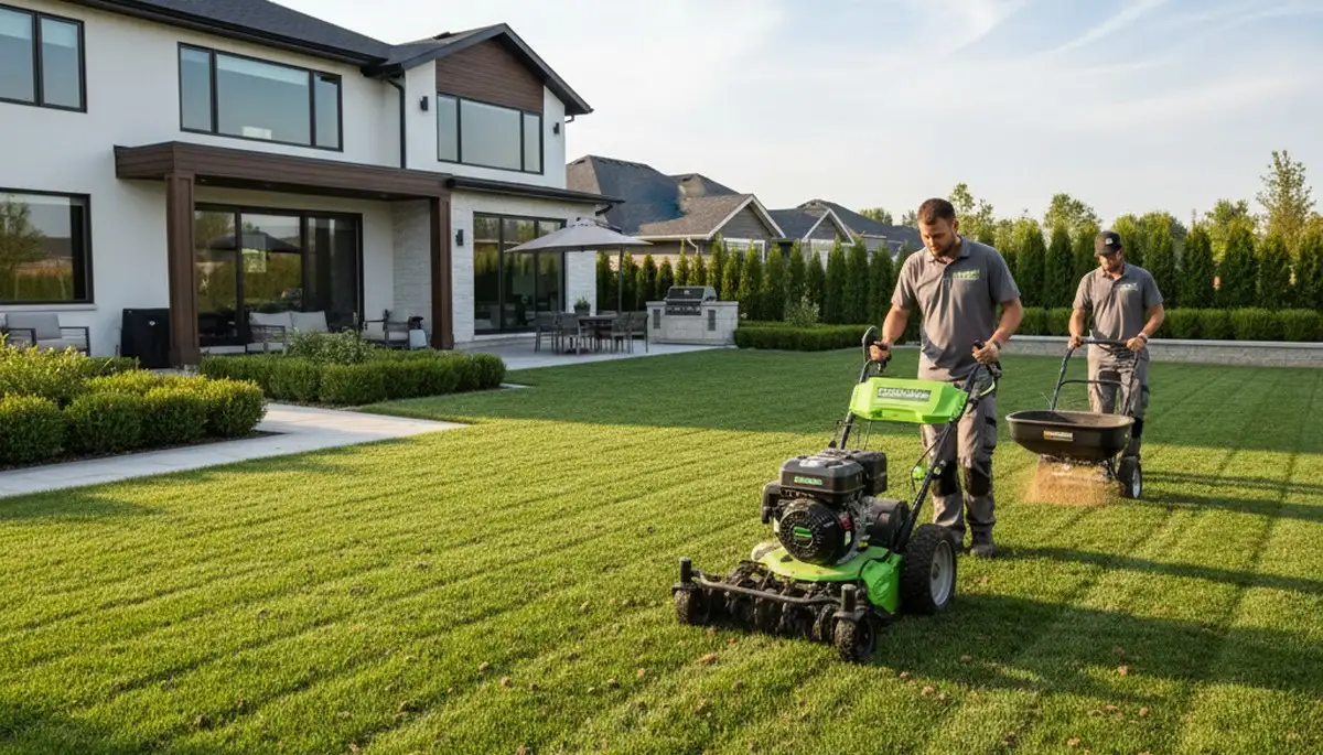 Professional lawn aeration service in Mountain View, CA to improve grass health and soil drainage