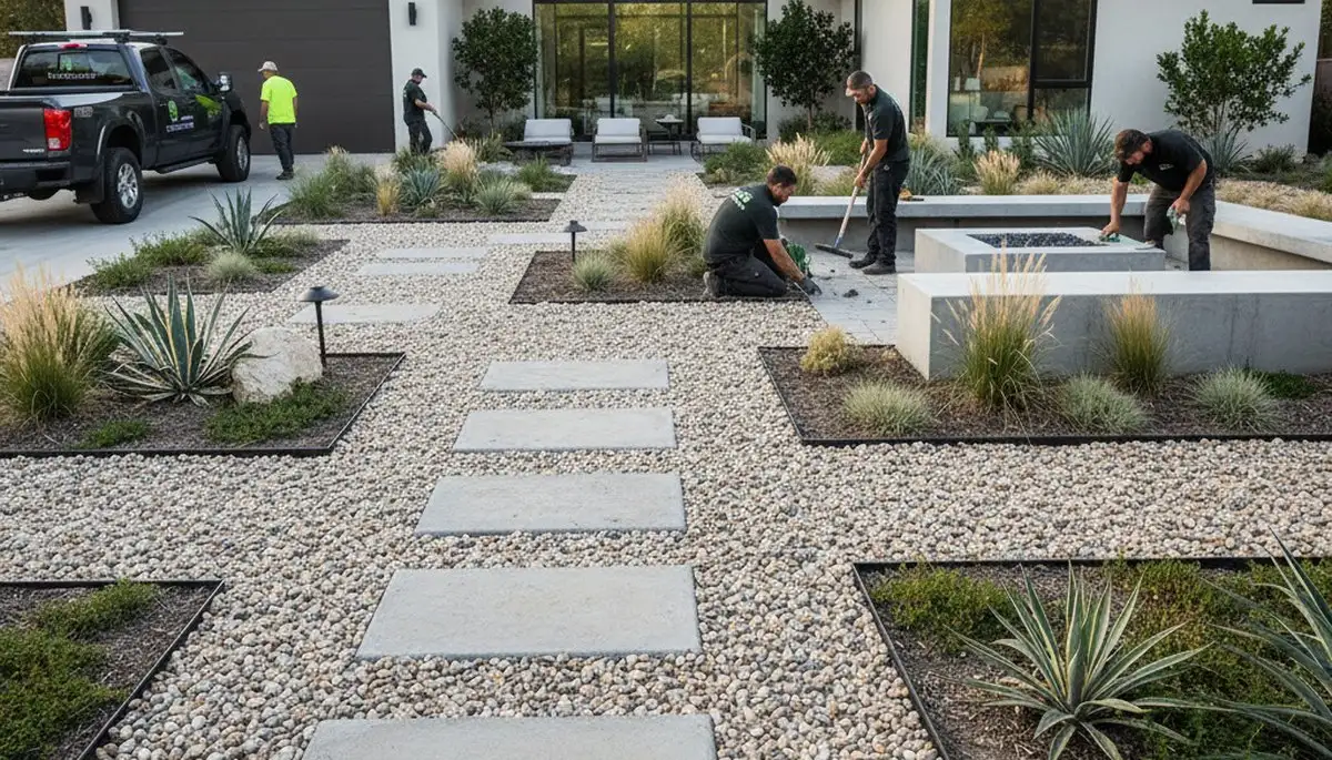 Pea gravel installation for pathways and patios in Mountain View, CA
